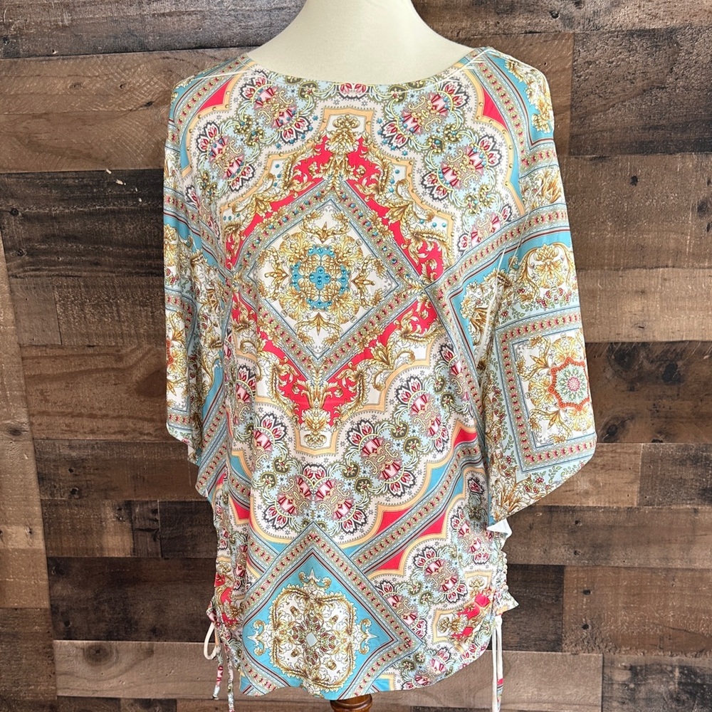 Style & Co. Multicolor Paisley Blouse